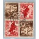 ALEMANIA 1938 ESTAMPILLAS SE-TENANT ZUSAMMENDRUCKE USADO QUE ES MUCHO MAS ESCASO K34 30 EUROS